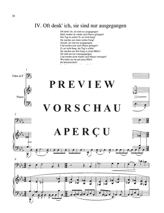 gallery: Kinder-Totenlieder , , (Tuba + Klavier)