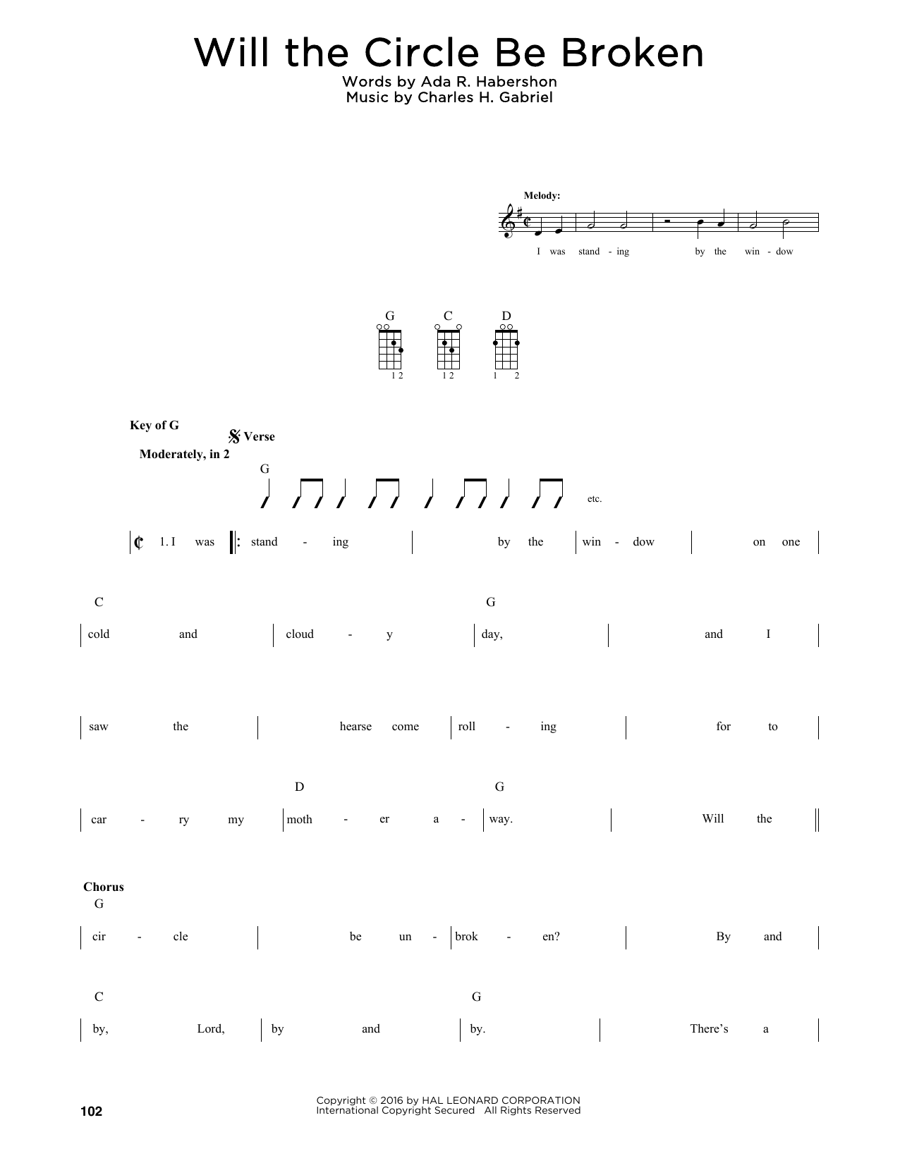 Produktbild zu: Will The Circle Be Unbroken (arr. Fred Sokolow)