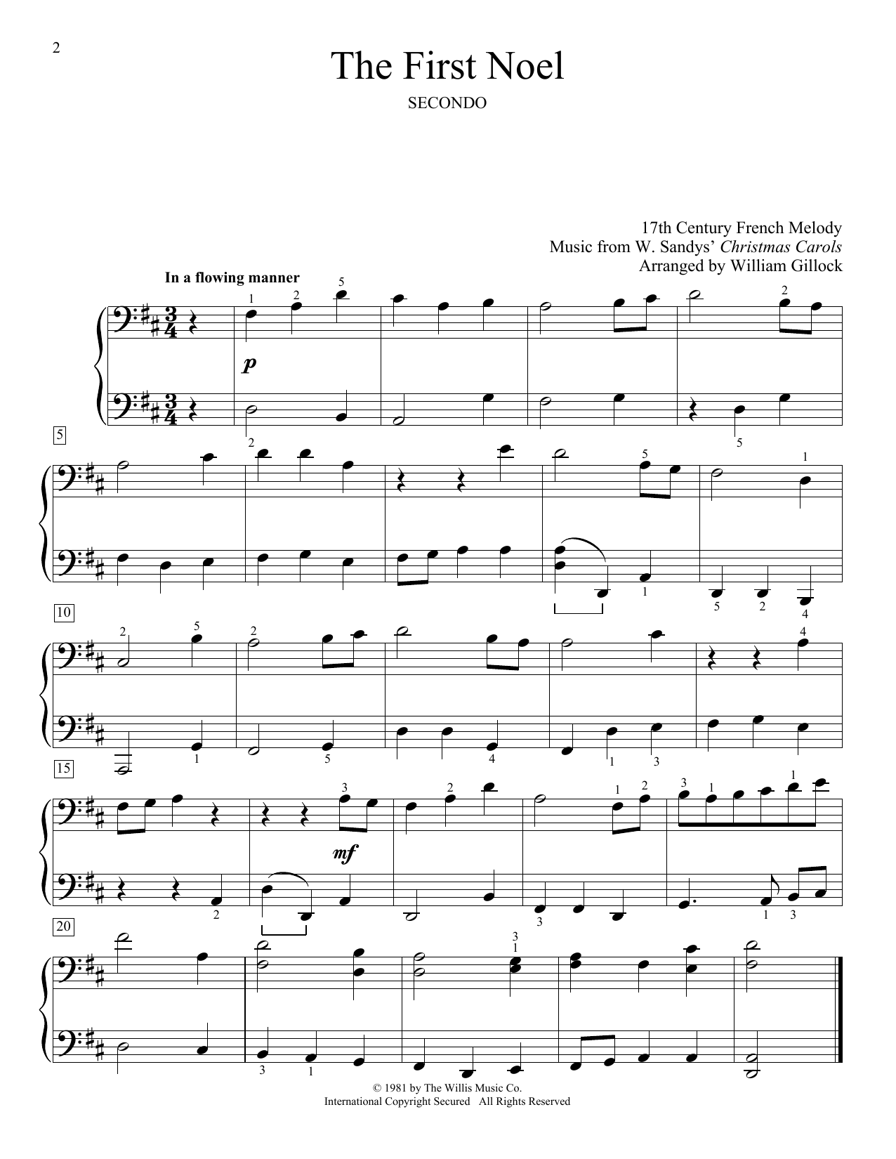 Product gallery: Page 1 of 1 The First Noel, William Gillock