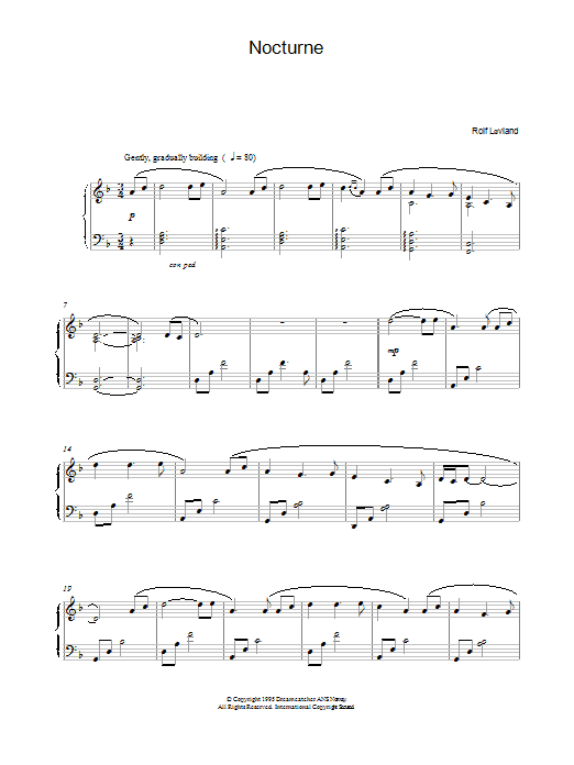 Product gallery: Page 1 of 1 Nocturne, Rolf Løvland