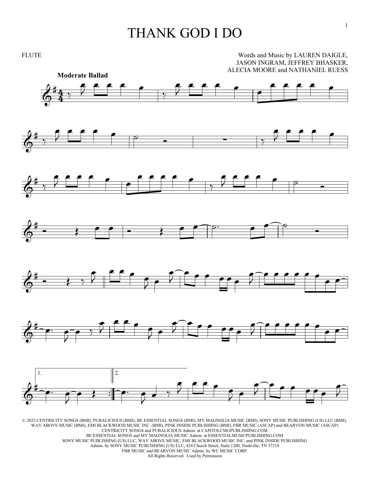 Product gallery: Page 1 of 1 Thank God I Do, Lauren Daigle