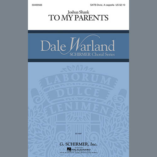cover: To My Parents, Joshua Shank, Chor