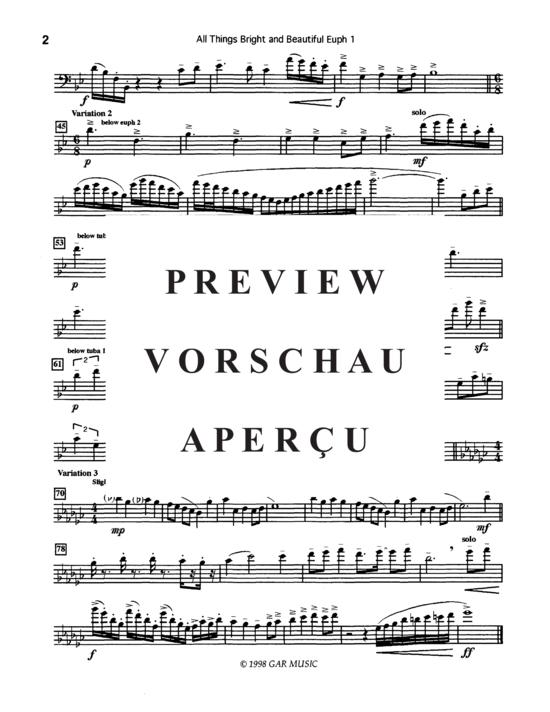 gallery: All Things Bright and Beautiful , , (Tuba Quartett EETT)