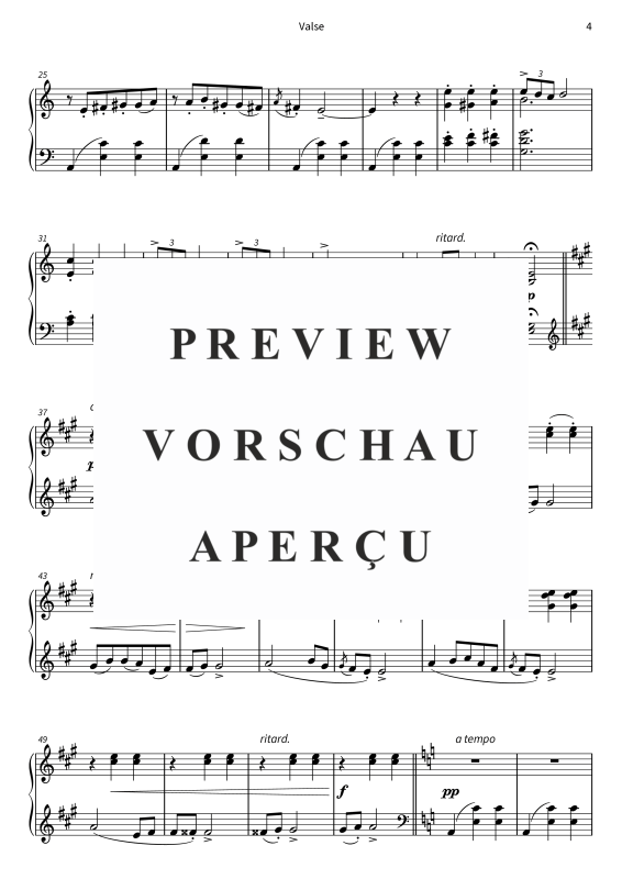 Product gallery: Page 6 of 7 Valse - N° 2 de Pièces lyriques, Livre 1, op. 12, , Piano Solo