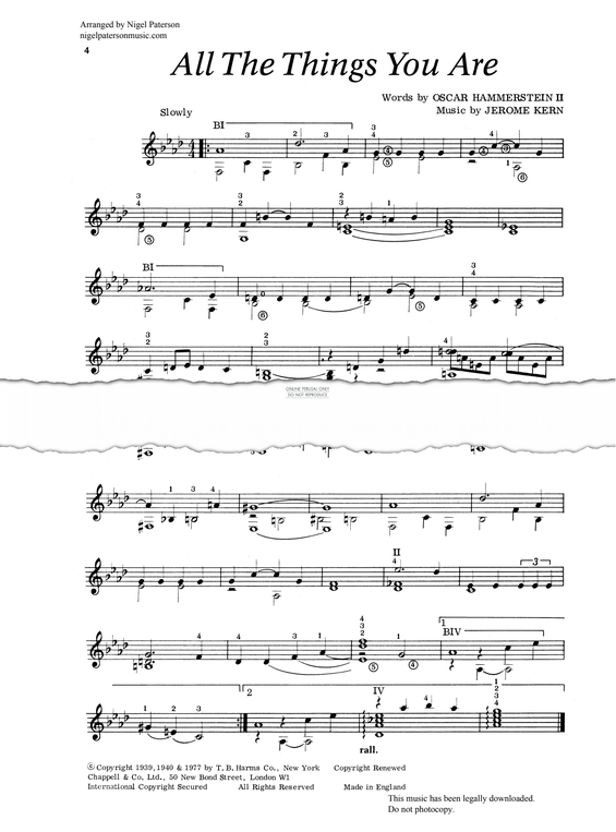 Product gallery: Page 1 of 1 All The Things You Are, Are Mine, Jerome Kern