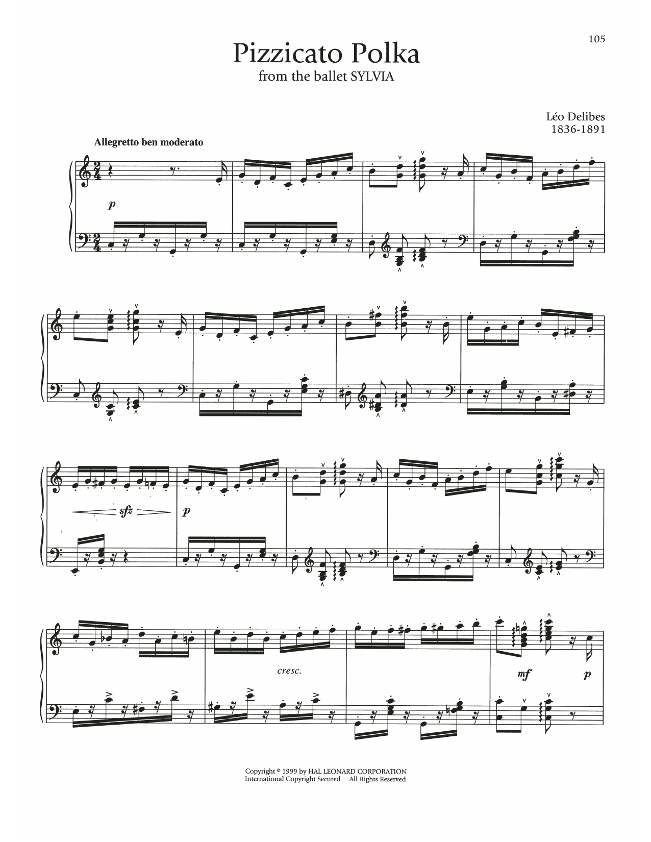 Product picture to:  Pizzicato Polka - Leo Delibes