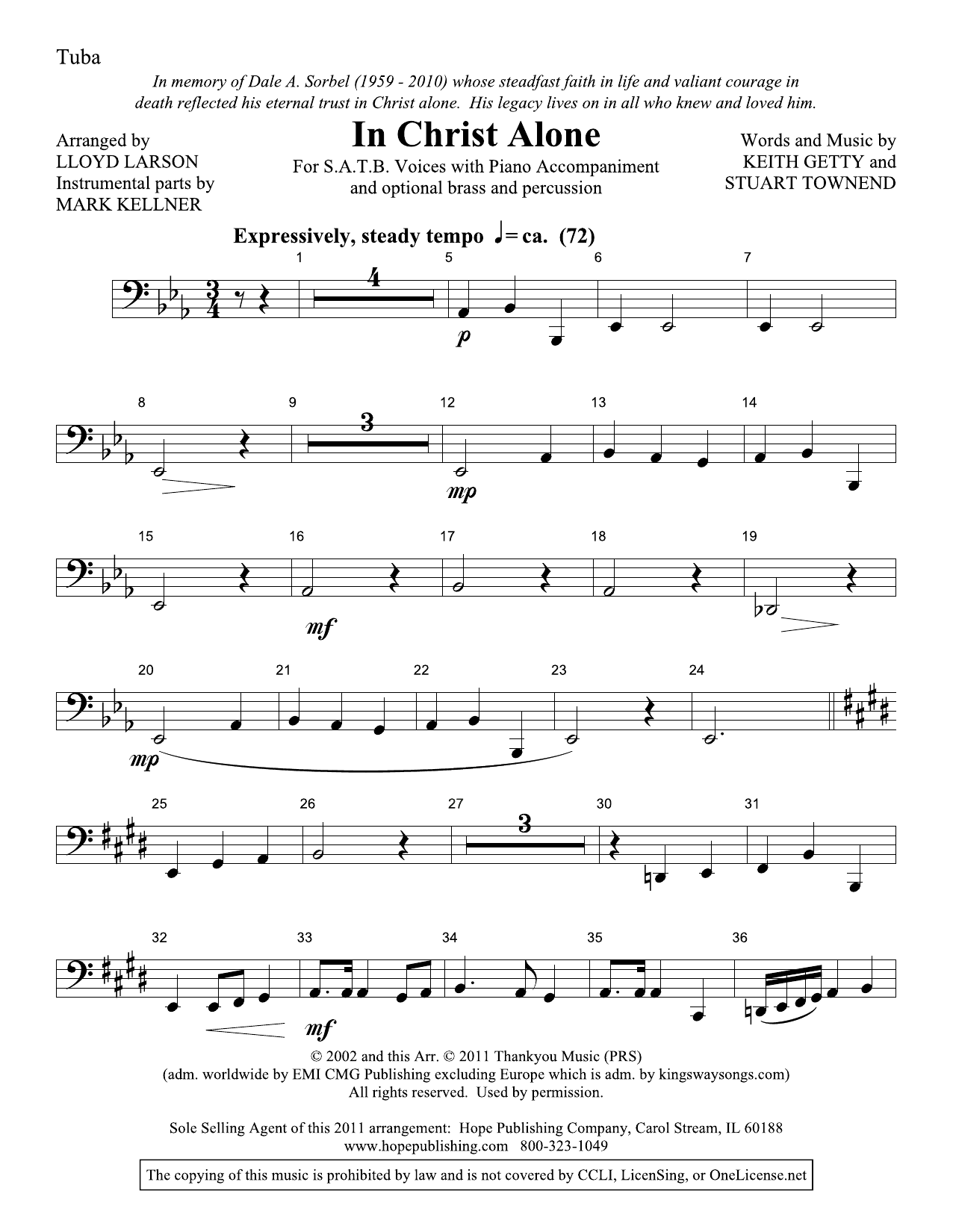 Produktbild zu: In Christ Alone - Tuba