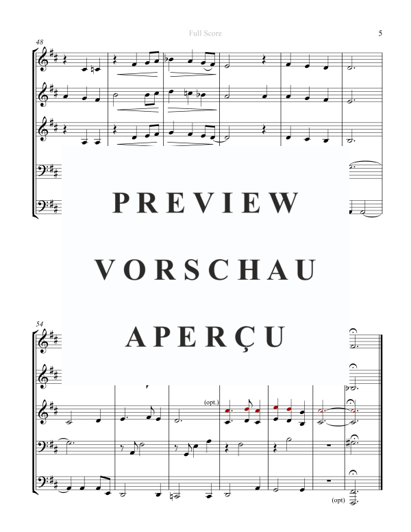 Produktgalerie: Seite 7 von 11 Just As I Am, , Blechbläser Quintett