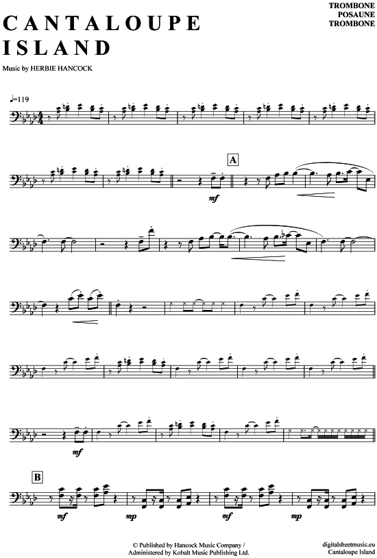 Product picture to: Cantaloupe Island Herbie Hancock