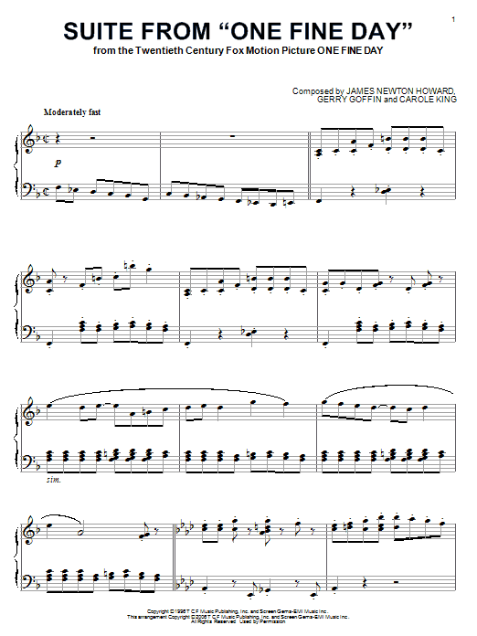 Produktbild zu: Suite from "One Fine Day"