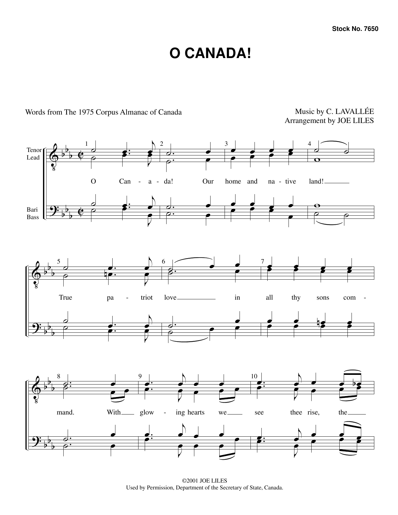 Produktbild zu: O Canada! (arr. Joe Liles)