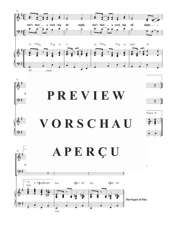 Produktgalerie: Seite 6 von 6 Ain´t That a Rocking, , Gemischter Chor SAB und Klavier