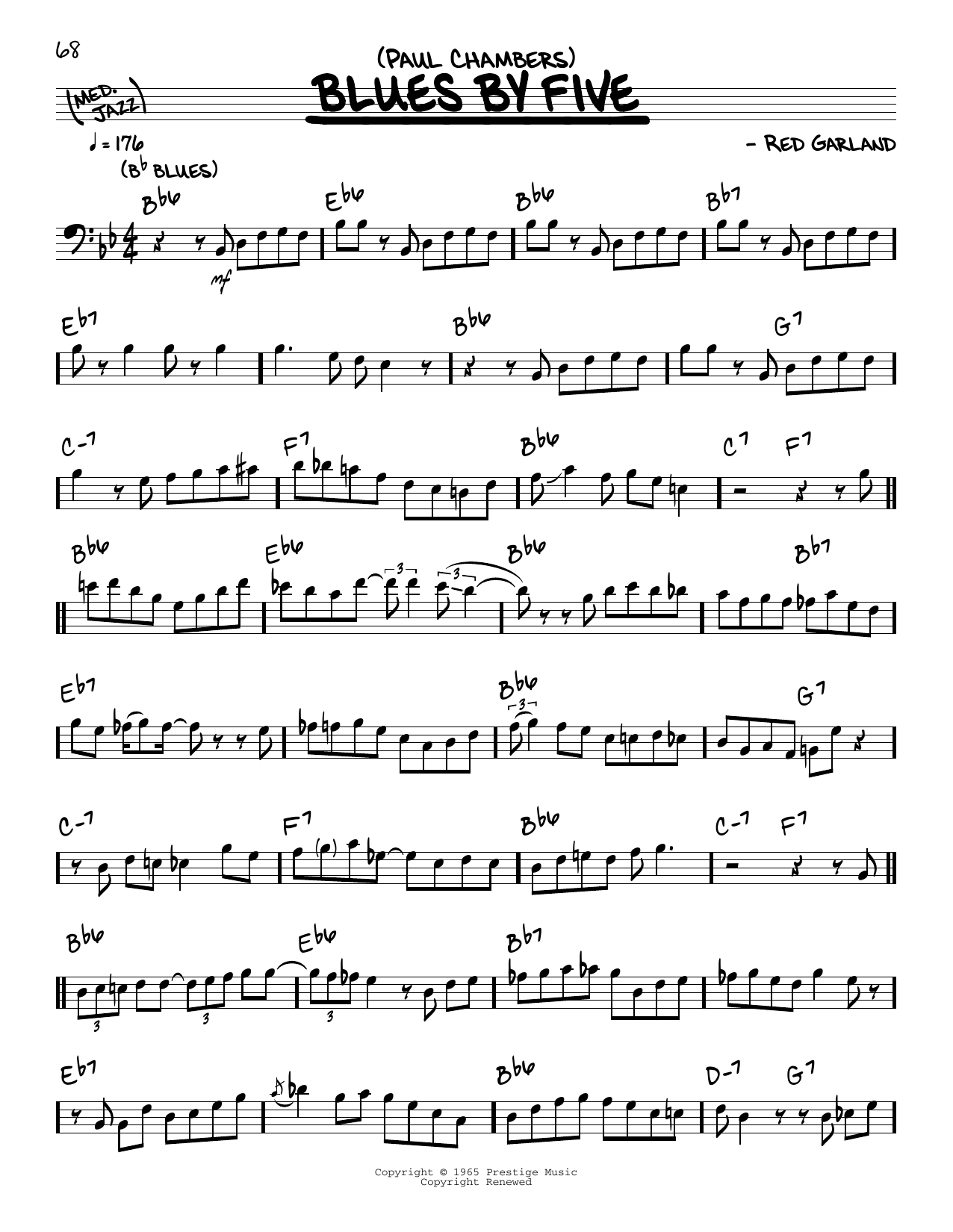 Produktbild zu: Blues By Five (solo only)