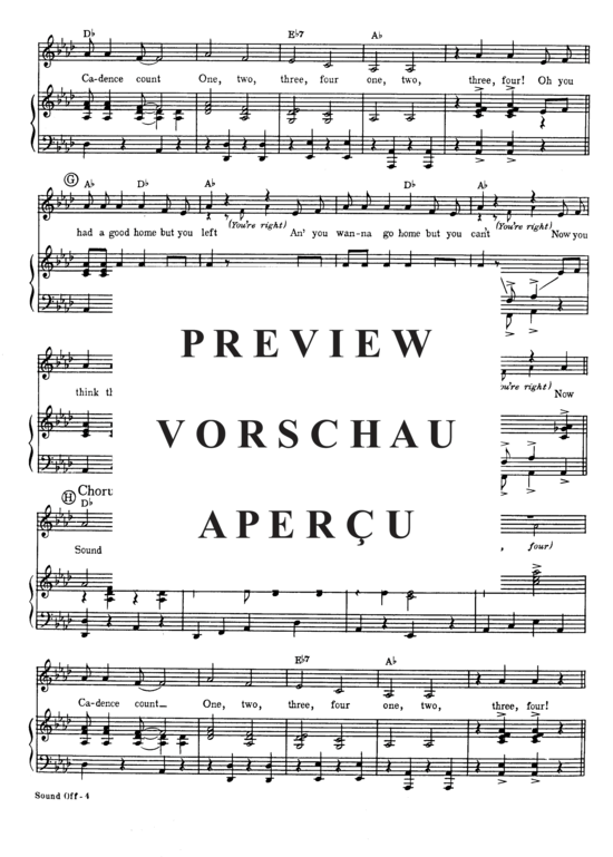 Produktgalerie: Seite 5 von 8 Sound Off , Popular Standard, Klavier und Gesang