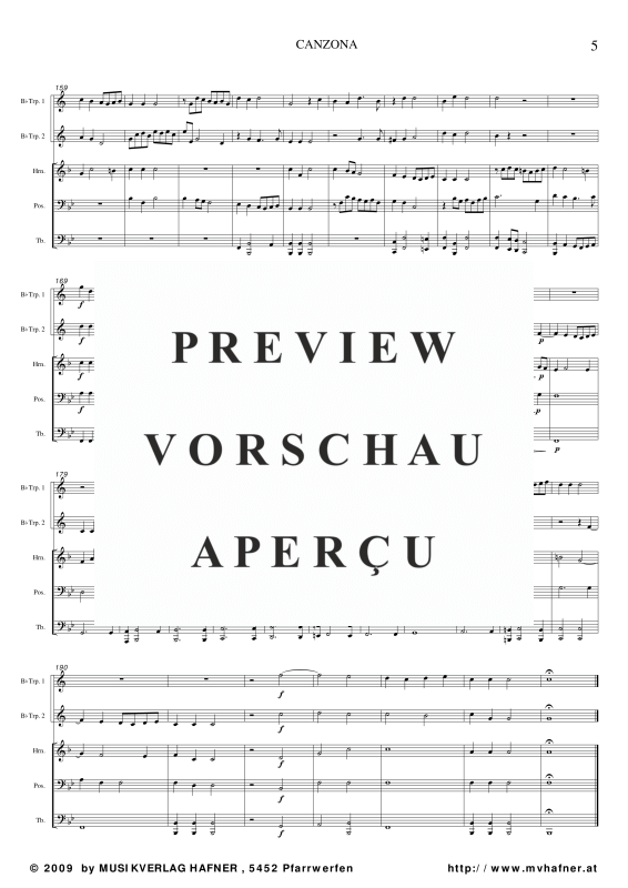 Produktgalerie: Seite 10 von 11 Canzona, , (Blechbläser Quintett)