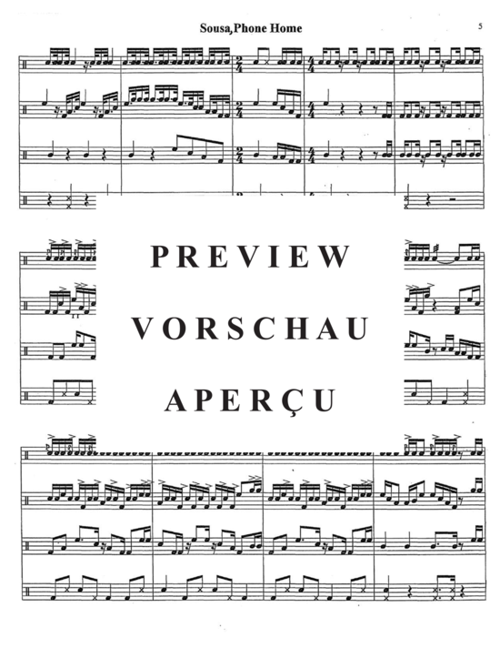Produktgalerie: Seite 16 von 21 Sousa, Phone Home! , , (Sousaphon/Tuba Duett + opt. Percussion)