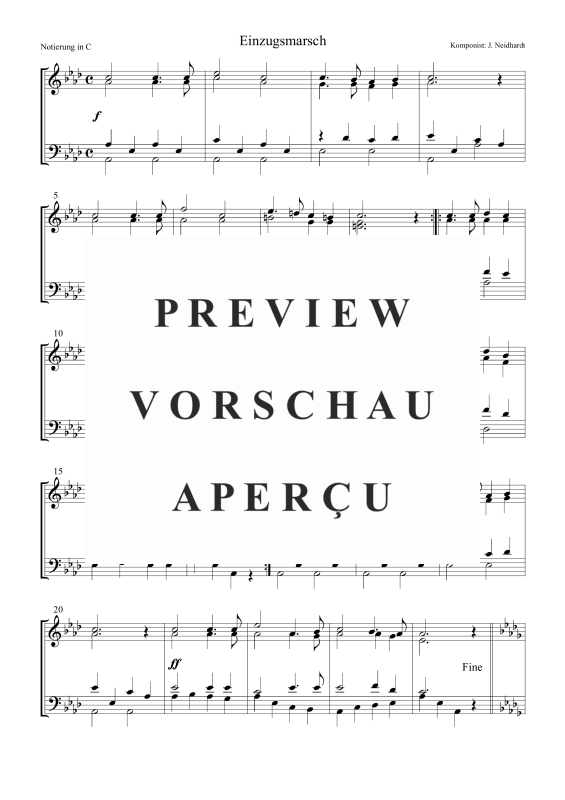 Produktgalerie: Seite 2 von 5 Einzugsmarsch, , Posaunenchor