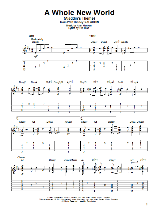 Produktbild zu: A Whole New World (from Aladdin)