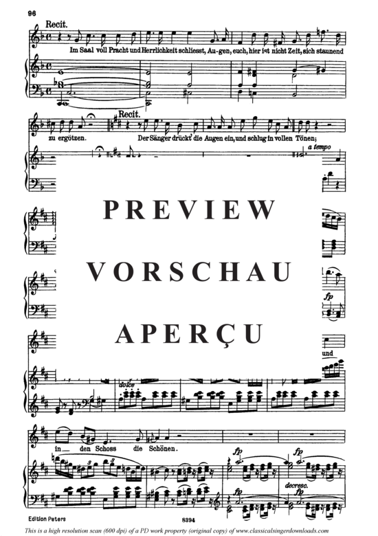 gallery: Der Sänger D.149 , , (Gesang hoch + Klavier)