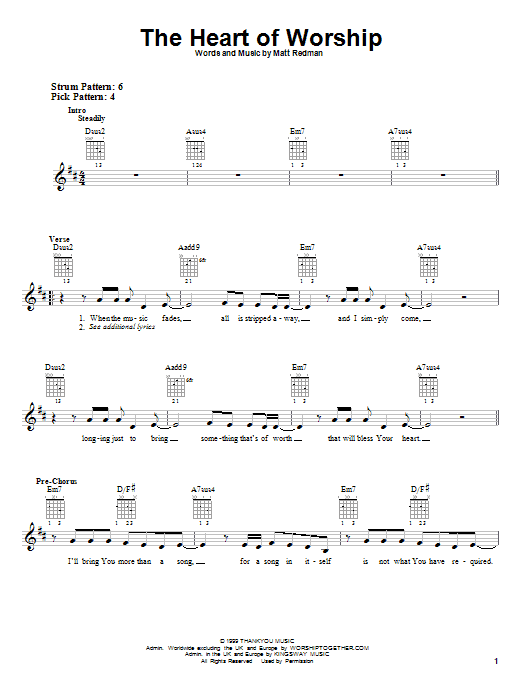 Produktgalerie: Seite 1 von 1 The Heart Of Worship, Matt Redman, Gitarre