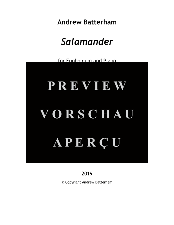 Product gallery: Page 3 of 11 Salamander, , (euphonium and piano)