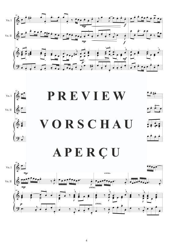 Produktgalerie: Seite 5 von 11 Trio Sonata No.5 in C-Dur Op.1, , 2 Violinen und Cembalo
