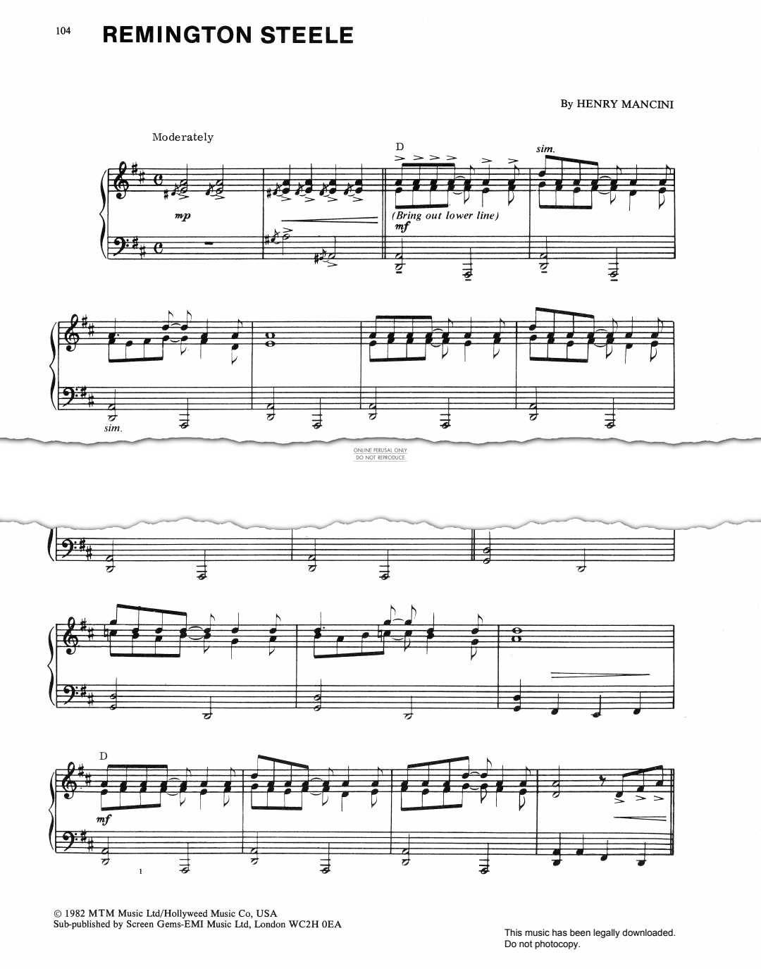 gallery: Remington Steele, Henry Mancini