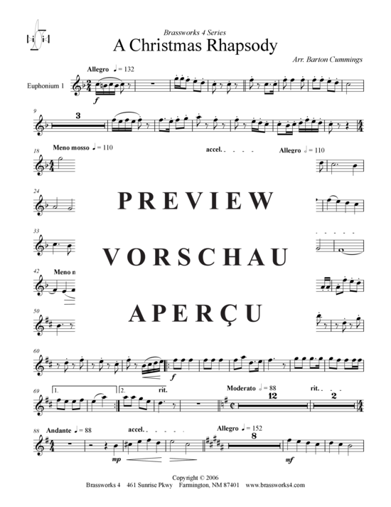 Product gallery: Page 17 of 20 Christmas Rhapsody , , (Tuba Quartet: 2x Baritone, 2xTuba)