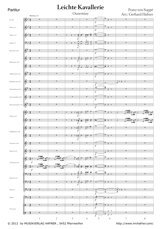 Product gallery: Page 1 of 11 Leichte Kavallerie, , (large wind orchestra)