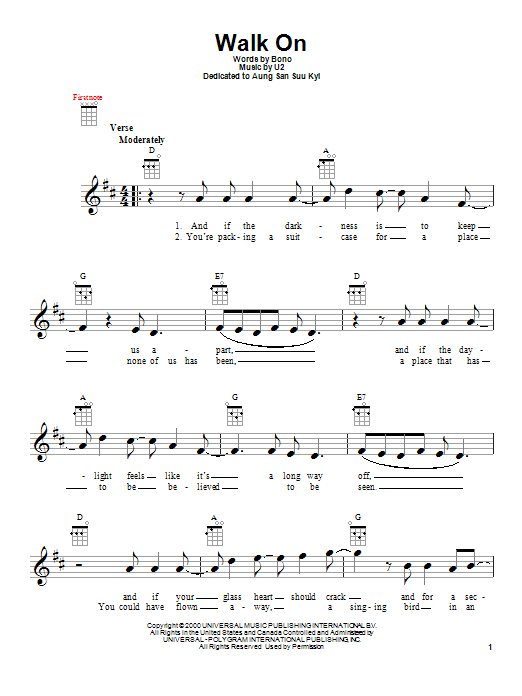 Product gallery: Page 1 of 1 Walk On, U2