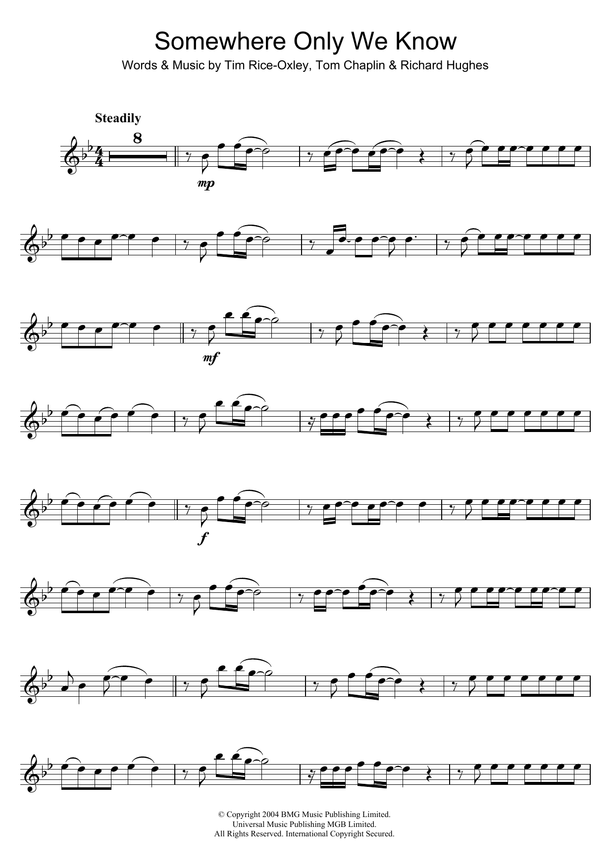 Product gallery: Page 1 of 1 Somewhere Only We Know, Keane