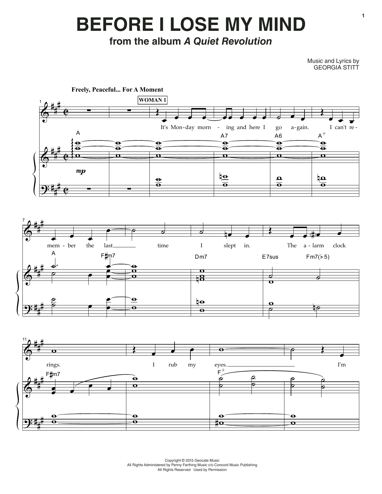 Produktgalerie: Seite 1 von 1 Before I Lose My Mind, Georgia Stitt, Gesang, Klavier