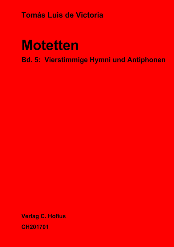 Produktbild zu: Vierstimmige Hymni und Antiphonen (Motetten Bd.5)
