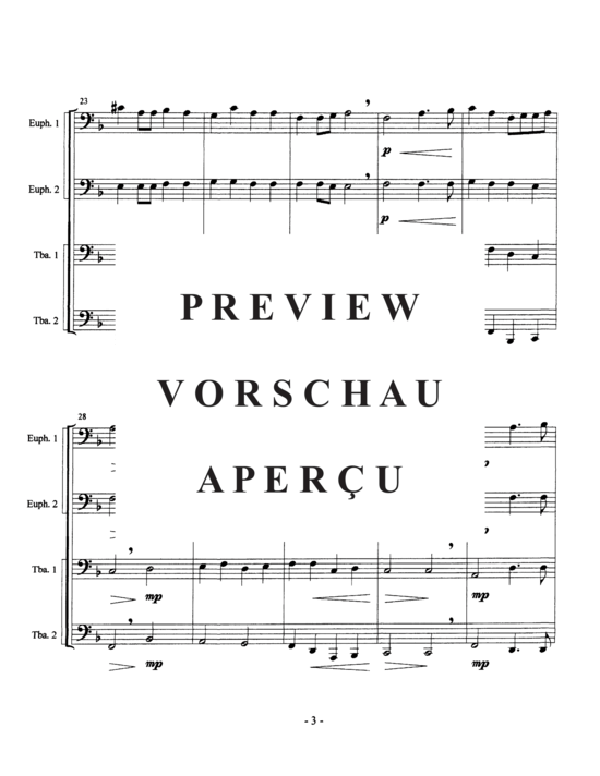 Product gallery: Page 5 of 10 Mon Coeur se Recommande a Vous , , (Tuba Quartett EETT)