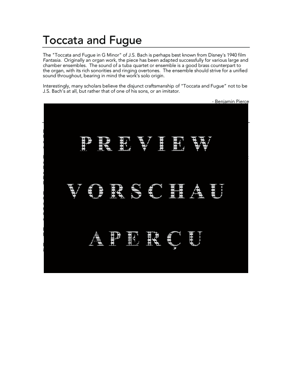 gallery: Toccata and Fugue in D minor, , (Tuba Quartet EETT)