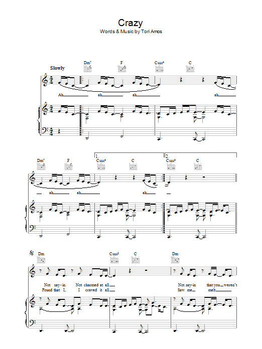 Produktgalerie: Seite 1 von 1 Crazy, Tori Amos, Gesang, Gitarre, Klavier