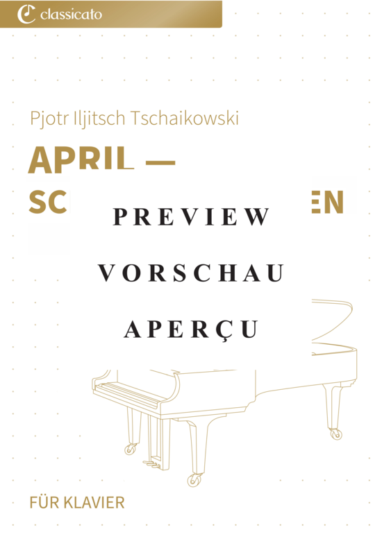 gallery: April - Schneeglöckchen - Die Jahreszeiten op. 37b, Nr. 4 , , (Klavier Solo)