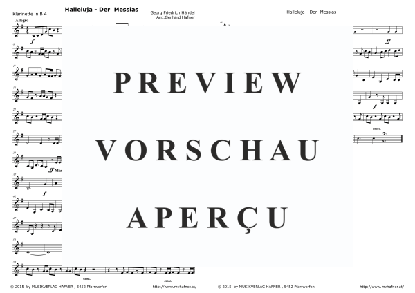 gallery: Halleluja aus Der Messias, , (Clarinet Quintet)