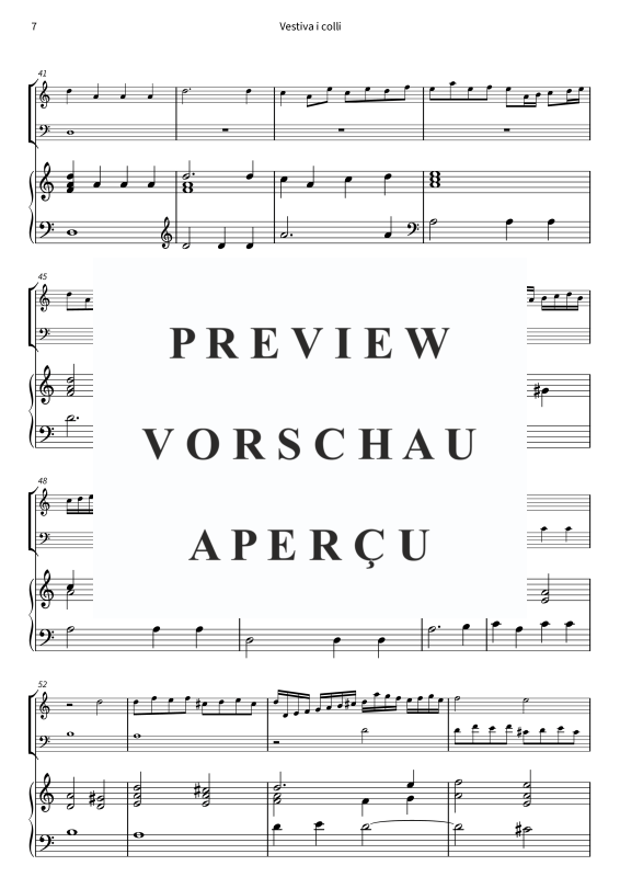 Product gallery: Page 9 of 11 Vestiva i colli - I Colli Vestiti di Verde - Madrigale pastorale in tre voci, , Violin, violoncello and harpsichord