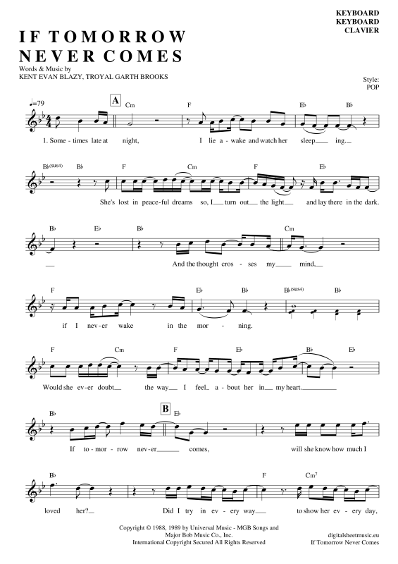 gallery: If Tomorrow Never Comes , Keatin, Ronan, (Keyboard)