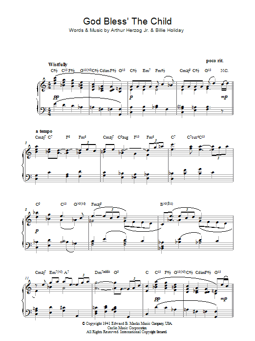 Product gallery: Page 1 of 1 God Bless' The Child, Billie Holiday