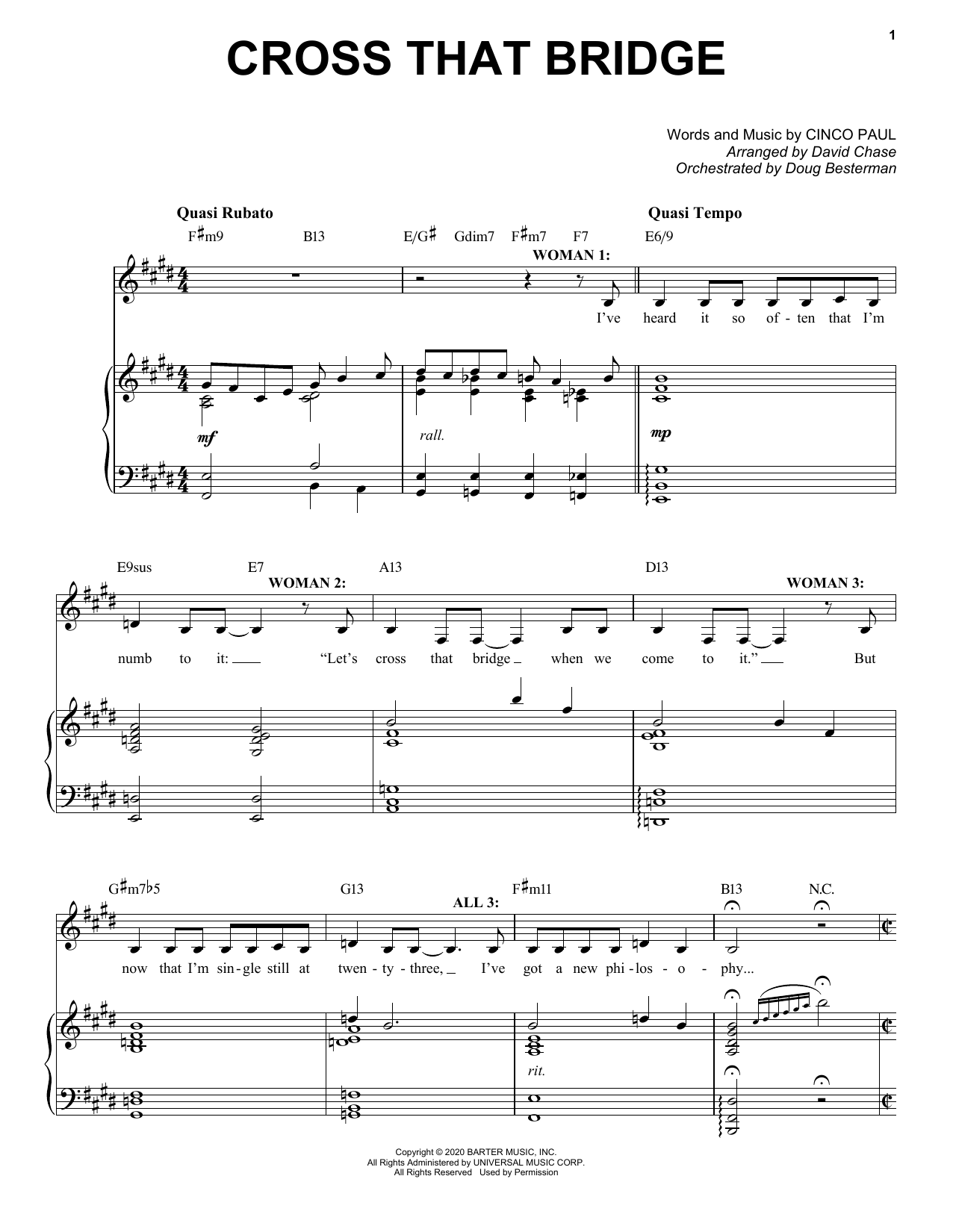 Produktbild zu: Cross That Bridge (from Schmigadoon!)