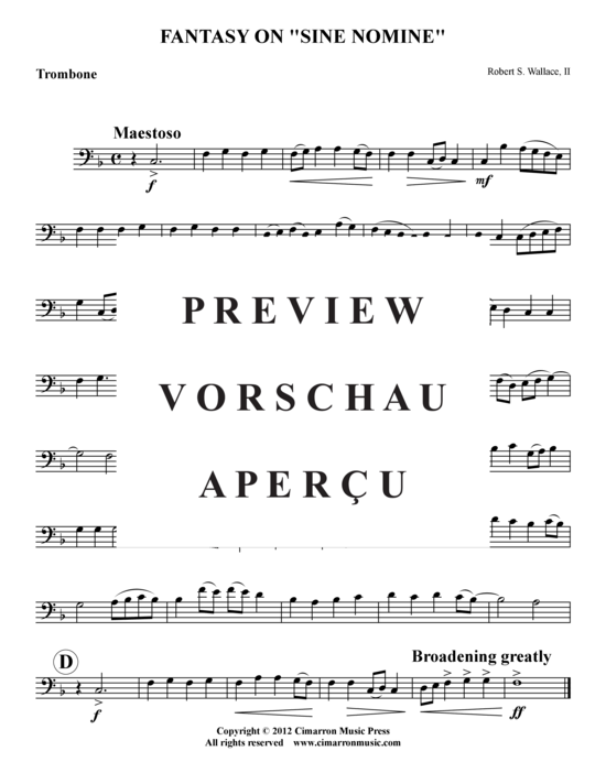 Produktgalerie: Seite 7 von 8 Fantasie auf Sine Nomine , , (Blechbläserquintett)