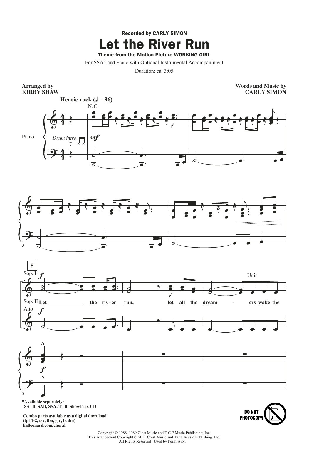 Produktgalerie: Seite 1 von 1 Let The River Run, Kirby Shaw, Chor