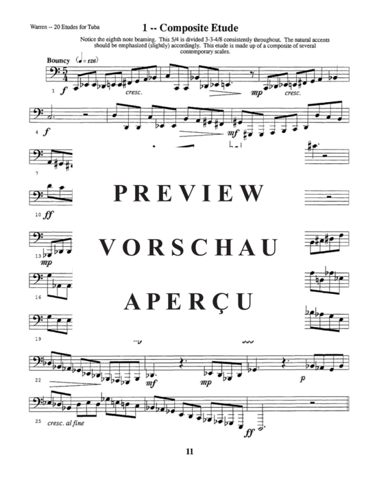 Product gallery: Page 19 of 21 Twenty Etudes and Four Duets , , (Tuba Solo)