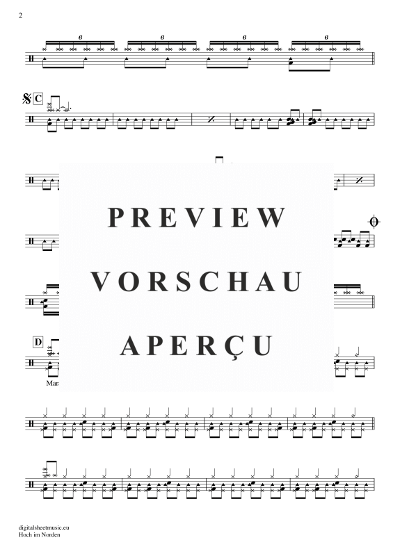 Product gallery: Page 3 of 5 Hoch Im Norden, Santiano, (Drums)