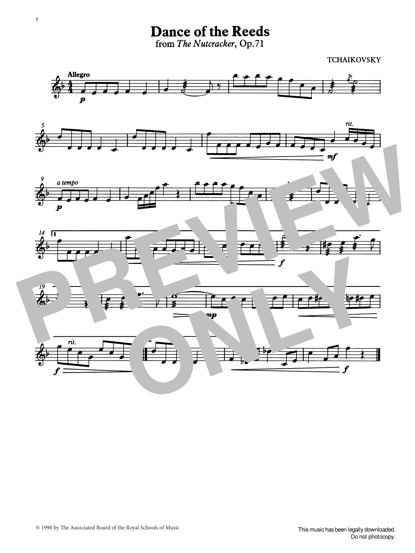 Produktgalerie: Seite 1 von 1 Dance of the Reeds from Graded Music for Tuned Percussion, Book II, Pyotr Il'yich Tchaikovsky, Percussion