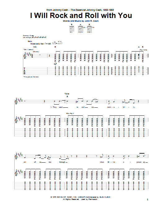 Product gallery: Page 1 of 1 I Will Rock And Roll With You, Johnny Cash