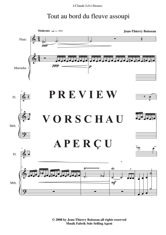 Product gallery: Page 3 of 10 Tout au bord du fleuve assoupi , , ( Duet for flute + marimba)