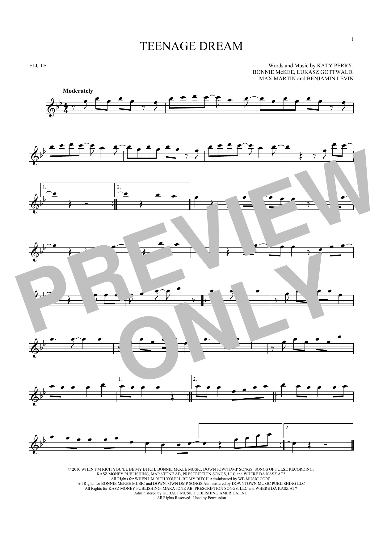 Product gallery: Page 1 of 1 Teenage Dream, Katy Perry